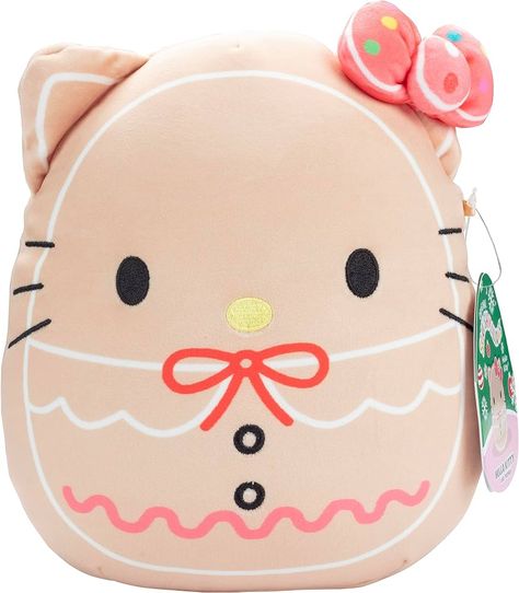 Hello Kitty Gingerbread, Hello Kitty Backgrounds, Stuffed Animal Cat, Hello Kitty Christmas, Hello Kitty Pictures, Hello Kitty Plush, Pet Holiday, Christmas Plush, Cute Plush