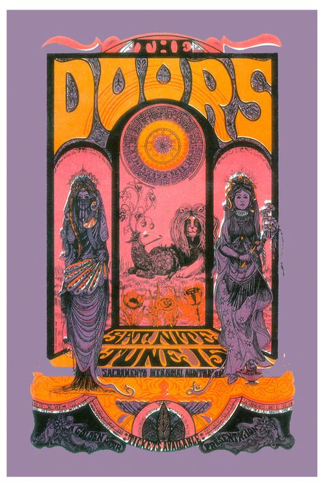 jim morrison The Doors Concert, Casa Rock, Concert Poster Art, Concert Poster Design, Art Trippy, Door Poster, Vintage Concert Posters, Art Hippie, Music Concert Posters