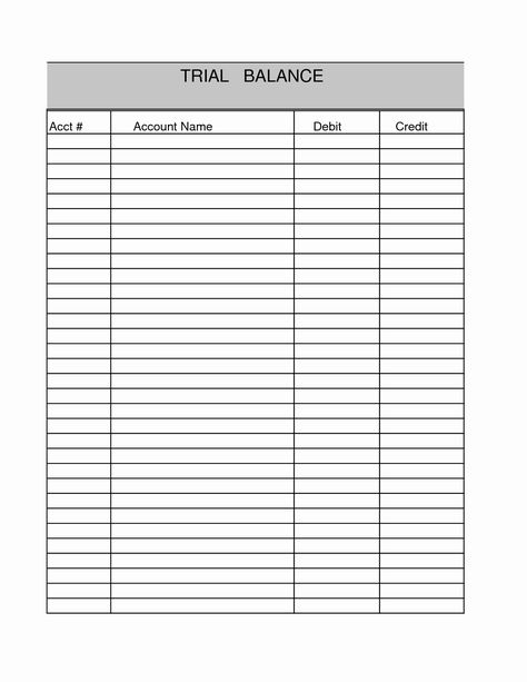 Preserve at this point, this particular totally free editable Blank Trial Balance Sheet totally free below. Arrange, plan along with put together before hand in order that all will occur regularly. Customise along with manage your information. Do not throw away your energy! Balance Sheet Template, Trial Balance, Profit And Loss Statement, Balance Sheet, Science Lesson Plans, Classroom Tools, Spreadsheet Template, Teacher Worksheets, Excel Spreadsheets