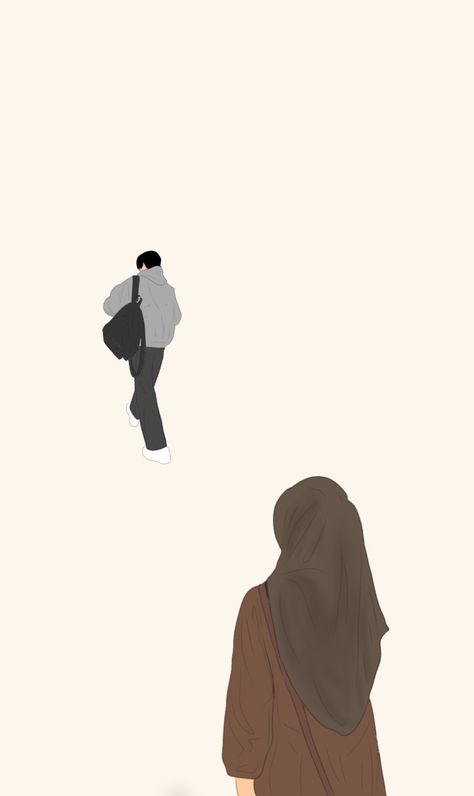 Waiting Someone, Trust In Allah, Muka Lelaki, Drifting Apart, Beautiful Wallpapers For Iphone, Cover Wattpad, Boy Illustration, Islamic Cartoon, Anime Muslim