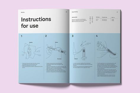 Bonalive on Behance Instruction Design Layout, Manual Book Design Layout, Mobile Museum, Handbook Design, Event Identity, Catalogue Design Templates, 보고서 디자인, Manual Design, Workbook Design