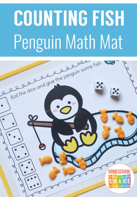 Winter Animal Math Activities Preschool, Winter Animal Math Activities, Arctic Animals Anchor Chart, Penguin Counting Preschool, Polar Bear Math Activities For Preschool, Penguin Math Preschool, Penguin Activities For Preschool, Penguin Preschool Activities, Penguins Kindergarten