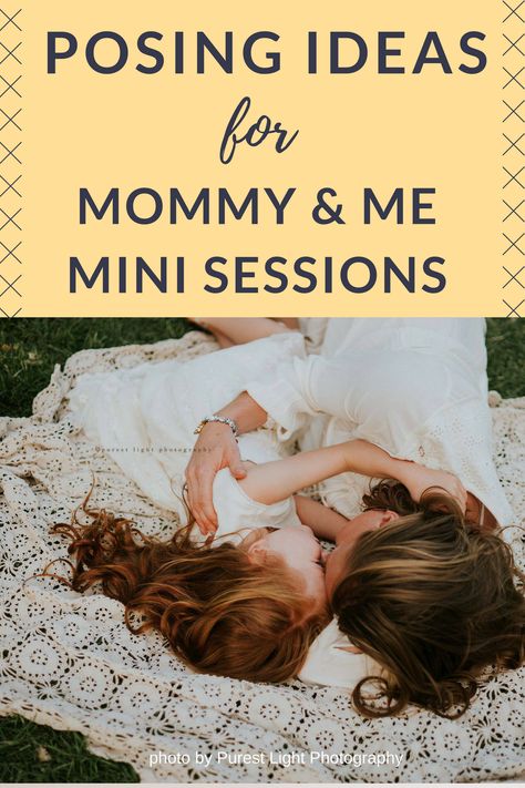 Photographers: Need some posing ideas for your mommy and me mini sessions? Check out these six ideas for inspiration! Great for Mother's Day mini sessions or for mommy and me mini sessions any time of the year. Birth Photography Tips, Mommy And Me Mini Session, Mommy And Me Photography, Maternity Photography Tips, Pet Photography Tips, Plush Pants, Mommy Daughter Photos, Mommy And Me Photo Shoot, Stitch Plush