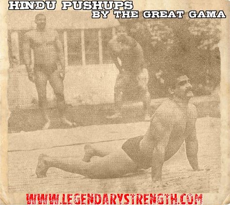 The Great Gama performing hindu pushups. This man successfully lifted 2645lbs stone and never lost a wrestling match in his 50 year long career. http://legendarystrength.com/great-gama/ Hindu Pushup, Wrestling Exercises, Indian Workout, Wrestling Workout, Morning Workout Routine, Training Ideas, Daily Exercise, Ju Jitsu, Workout Plans