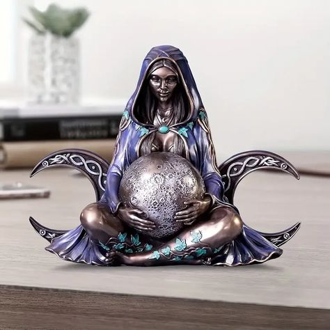 1pc Mother Earth Statue Gaia Statue Mother Earth Nature Resin Figurine Suit For Witchy Room Spiritual Room Altar Outdoor Indoor Yard Lawn Porch Decor | Don't Miss These Great Deals | Temu Gaia Goddess, Seni Resin, Mother Earth Art, Celtic Moon, Divine Goddess, Celtic Heritage, Earth Goddess, Goddess Statue, Mother Goddess