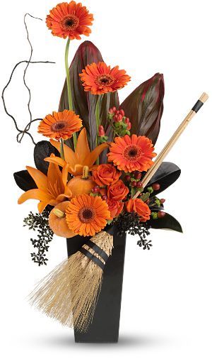 Best Witches Halloween Flower Arrangements, Halloween Floral Arrangements, Halloween Floral, Fall Flower Arrangements, Halloween Flowers, Fall Floral Arrangements, Adornos Halloween, Halloween Centerpiece, Fall Arrangements