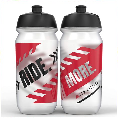 KOM Cycling Water Bottle Collection 500ml (16.9oz) Cycling Water Bottle Inspiration (2 Bottles, Ride. More.) Cycling Water Bottle, Bike Water Bottle, Pro Bike, Bottle Collection, Bottle Images, Aluminum Water Bottles, Wide Mouth Bottle, Bottle Cleaner, Best Water Bottle