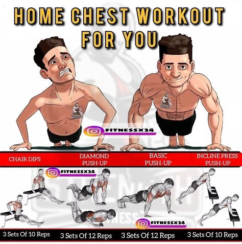 Grow Chest, Chest Workout Routine, Workout Gym Routine, Gym Workout Guide, Workout Program Gym, Best Gym Workout, Gym Workout Planner, Bodybuilding Workout Plan, Gym Workout Chart