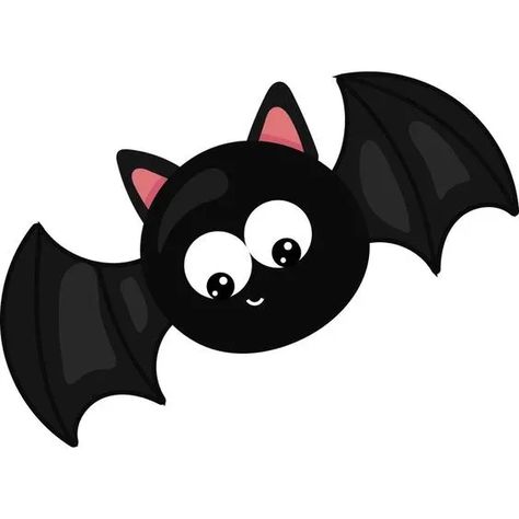 Bat Clip Art, Cool Crafts For Kids, Easy Halloween Drawings, Halloween Drawing Ideas, Cute Halloween Clipart, Craft Ideas With Paper, Moldes Halloween, Ideas With Paper, Kids Craft Ideas