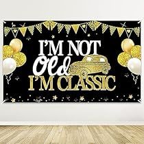 Funny Birthday Decorations, Car Happy Birthday, Classic Backdrop, Ideas For Seniors, Classic Cars Birthday Party, 72 Birthday, Classic Birthday, 89th Birthday, Birthday Decorations For Men