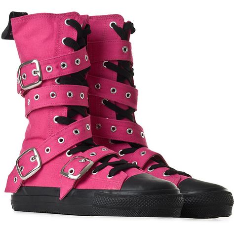 Emo Shoes, Pink Emo, High Clothes, Candy Hair, Punk Shoes, Scene Fashion, Scene Kids, Emo Outfits, Emo Fashion