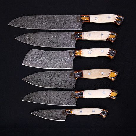 Professional Chef Knife Set, Handmade Chef Knife, Father In Law Gifts, Best Kitchen Knives, Groomsmen Gift Box, Knife Skill, Damascus Chef Knives, Kitchen Knife Set, Asian Kitchen