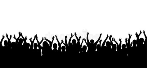 Applause crowd people silhouette. Cheerful crowd cheering. Hands up , #ad, #people, #crowd, #Applause, #silhouette, #Hands #ad People Cheering Drawing, Crowd Wallpaper, People Background, Gacha Crowd Of People, Crowded People, Crowd Cheering Drawing, Crowd Background For Editing, Crowds Of People, People Silhouette