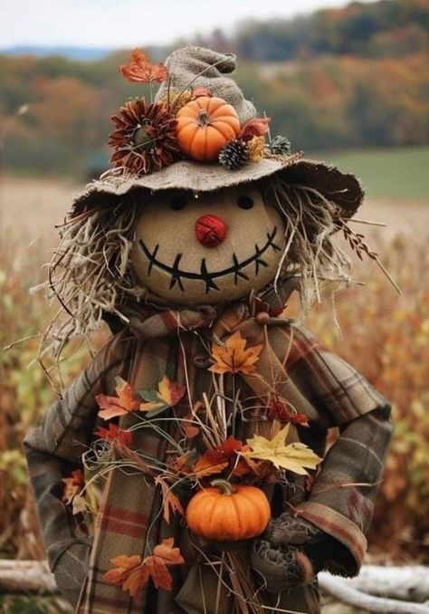 Fall Crafts Ideas, Scarecrow Pictures, Diy Fall Crafts, Scarecrow Doll, Diy Scarecrow, Aesthetic Blog, Halloween Scarecrow, Fall Scarecrows, Ideas For Decorating