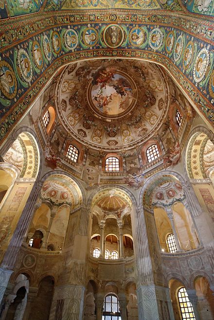 The Basilica of San Vitale in Ravenna Byzantine Empire Aesthetic, Heavenly Architecture, Basilica Of San Vitale, Monument Architecture, Ravenna Italy, The Byzantine Empire, Byzantine Architecture, Lake Maggiore, E.t Art