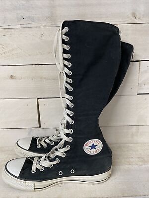 ad eBay - Find many great new & used options and get the best deals for Converse All Star Chuck Taylor Knee High-Top Sneakers Tall Boots Women 8 Mens 6 at the best online prices at eBay! Free delivery for many products! Long Converse, Knee High Converse, High Converse, Long Shoes, Athletic Models, Womens Trainers, Star Shoes, Track Suit, Swaggy Outfits