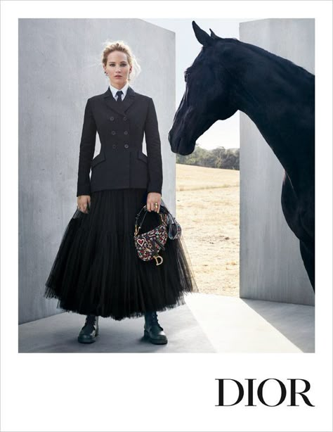 Jennifer Lawrence is the Face of Dior Cruise 2019 Collection Horse Editorial, Horse Lifestyle, Dior 2019, Horse Shoot, Viviane Sassen, Horse Photoshoot, Horse Photo, Horse Fashion, Fashion Campaign