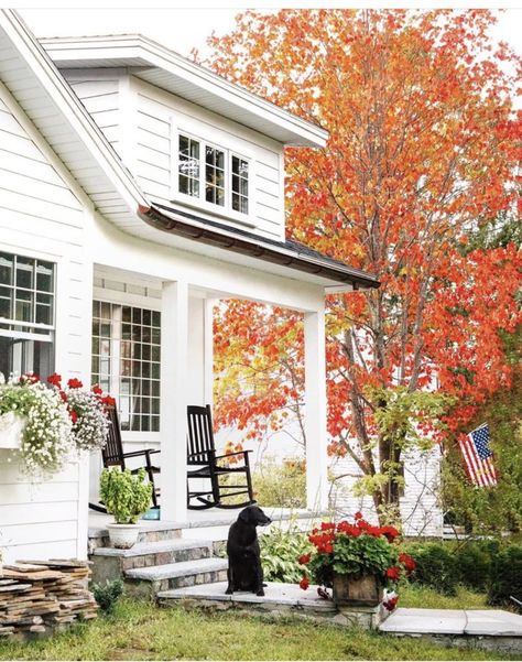 Kennebunk Maine, Style Me Pretty Living, American Houses, Enchanted Home, New England Homes, Fall Holidays, Fall Foliage, Elle Decor, Autumn Inspiration