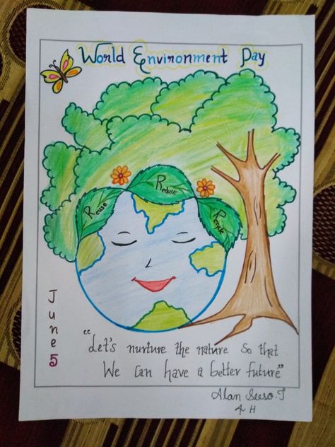 World environment day poster Envoriment Day Poster, Word Environment Day Poster, World Environment Day Poster Ideas, Environment Day Placard Ideas, Poster For Environment Day, June 5 Environment Day Poster Ideas, Poster On Environment Day, Environment Day Poster Ideas For Competition, June 5 Environment Day Poster