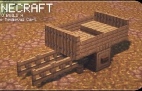 Minecraft Medieval Mineshaft, Mincraft Idea Blacksmith, Cart Design Minecraft, Minecraft Designs Medieval, Minecraft Midieval Decorations, Anvil Minecraft Ideas, Minecraft Cart Build, Minecraft Medieval Animal Pen, Minecraft Medieval Gallows