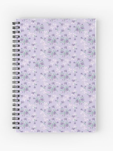 Lavender Notebook, Purple Notebook, Pattern Journal, Cute Journals, Lavender Floral, Line Graphs, Purple Lavender, Notebook Design, A Journal