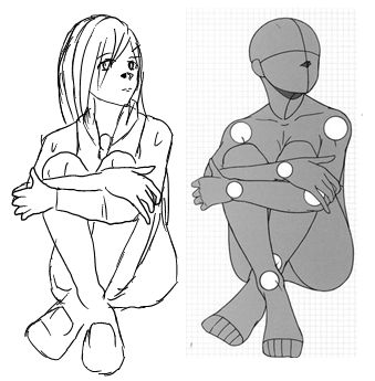 Image On Knees Pose Drawing Looking Up, Knees Up To Chest Reference, Kneeling Pose Reference Side View, Drawing Body Poses Kneeling, Hugging Knees Pose Drawing, Knees To Chest Pose Reference, Body Part Drawing, Sketch Poses, Fashion Drawing Sketches