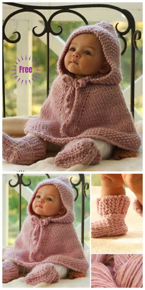 Knit Little Peach Baby Poncho Free Knitting Pattern Baby Poncho Knitting Pattern Free, Baby Clothes Knitting Patterns, Kids Knitting Patterns Free, Free Knitting Patterns For Babies, Baby Knits Free Patterns, Knitted Baby Clothes Free Patterns, Crochet Baby Poncho Free Pattern, Poncho Knitting Patterns Kids, Knit Baby Patterns