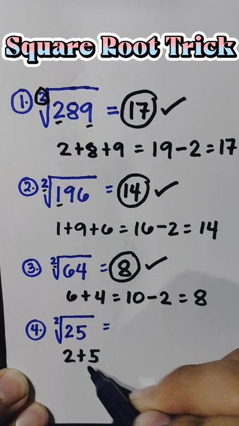 1.9M views · 53K reactions | Basic Math Review: Square Root and Cube Root Tricks || Simplifying Fractions with Negative Exponent #mathematicstutorial #GeneralMathematics #mathhack... | By Mathematics Tutorial | Facebook Simplifying Square Roots, Perfect Squares Math, Square Root Math, Square Root Table 1-100, Maths Basics, How To Learn Math, Square Roots And Cube Roots, Square Numbers, Mental Math Tricks