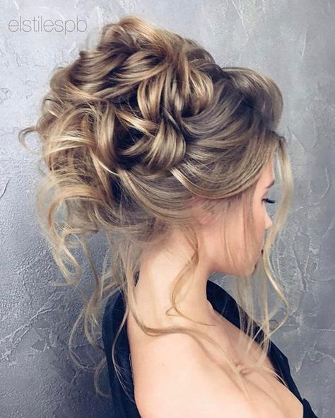 Beautiful updo hairstyles, upstyles, elegant updo ,chignon ,bridal updo hairstyles ,swept back hairstyles,wedding hairstyle #weddinghairstyles #hairstyles #romantichairstyles Prom Styles, Messy Hair Updo, Bridal Updos, Prom Hair Updo, Messy Updo, Bridal Hair Updo, Wedding Hair Ideas, Wedding Hair Styles, Bridesmaid Hair Updo