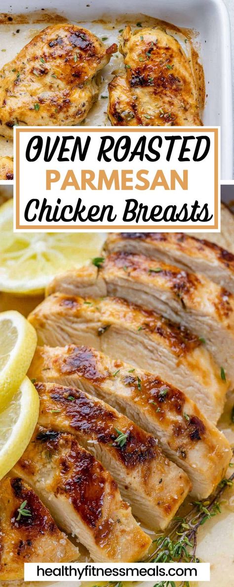 Parmesan Chicken Breast, Ways To Prepare Chicken, Roasted Chicken Breast Recipes, Oven Roasted Chicken Breast, Chicken Breast Oven, Creamy Chicken Soup, Easy Chicken Breast, Chicken Breast Recipe, Healthy Fitness Meals