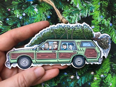 Christmas Vacation Party, Christmas Vacation Quotes, Funny Christmas Movies, Beach Christmas Ornaments, Clean Wood, Griswold Family, Griswold Christmas, Car Christmas, National Lampoons Christmas