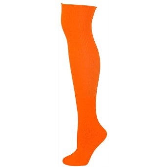 Amazon.com: AJs Solid Colored Knee Socks - Neon Orange-M: Clothing Orange Knee High Socks, Yoshi Costume, Hanes Hosiery, Velma Costume, Orange Clothing, Orange Socks, Toe Socks, Tube Socks, Socks And Sandals