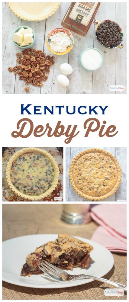 Kentucky Derby Pie Recipe, Derby Pie Recipe, Kentucky Derby Pie, Chocolate Chip Cookie Pie, Dessert Design, Derby Pie, Coconut Dessert, Pie Cupcakes, Pie Pops