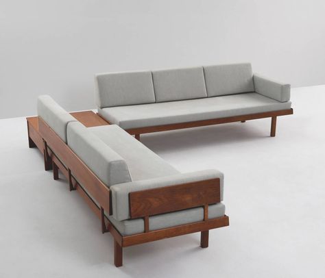 Sofa Bed For Living Room, Danish Living Room, Danish Living, Latest Sofa Designs, Wooden Sofa Set Designs, Sofa L, Wooden Sofa Designs, Sofa Bed Design, Living Room Sofa Set