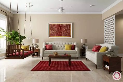 Traditional Indian Interior Design, Indian House Interior, Interior House Paint Colors, Home Interior Design Indian, Indian Living Room Design, Living Room Indian, Interior Design Indian, Indian Interior Design, Indian Living Room