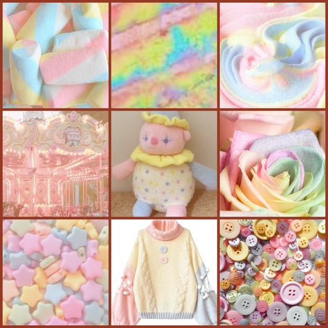 Pastel Clowncore, Clowncore Aesthetic, Adopt Idea, Clowning Around, Rainbow Aesthetic, Mood Board Inspiration, Printable Scrapbook Paper, Mood Board Design, Calming Colors