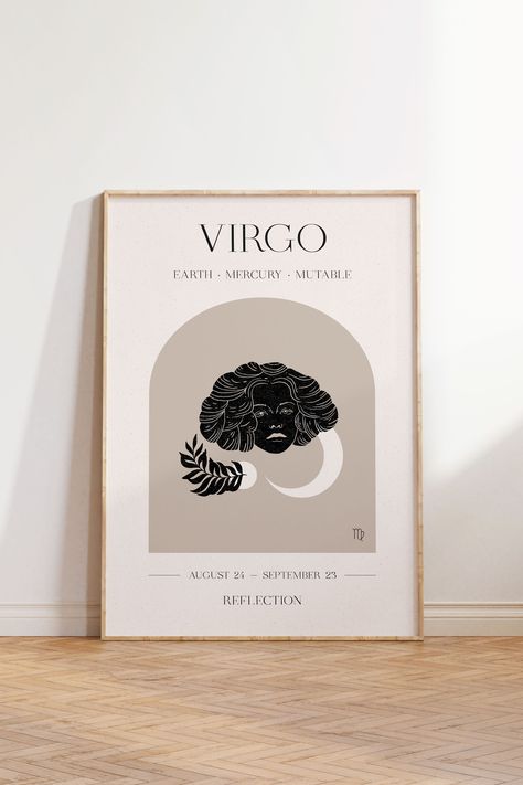 Are you looking for personal birthday gifts for best friend? Then this zodiac poster is just the right astrology birthday ideas. Elevate your bedroom wall decor and living room wall decor by hanging your own astrology art print on the wall. What’s your zodiac sign? Visit my Etsy Shop to get your zodiac poster today! Simply download, print, and frame. Personal Birthday Gifts, Zodiac Sign Poster, Astrology Art Print, Birthday Best Friend, Zodiac Poster, Virgo Birthday, Astrology Birthday, Virgo Zodiac Sign, Gifts For Best Friend