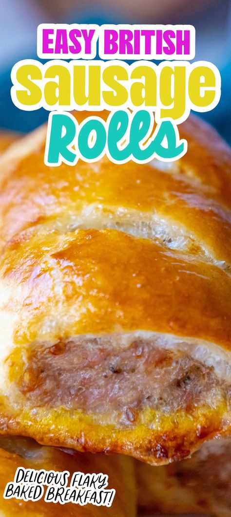 English Sausage Rolls Recipe, British Sausage Rolls, Sausage Rolls Puff Pastry, Best Sausage Roll Recipe, Bangers Recipe, British Sausage, British Bake Off Recipes, English Dishes, Pork Sausage Recipes