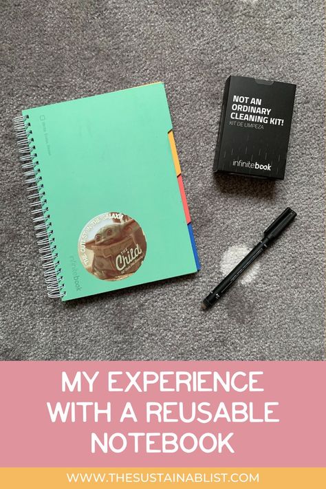 Reducing paper waste is one of my main goals for this year. Here's my experience using a reusable notebook for two months. Reusable Notebook, Low Waste, Waste Paper, Eco Friendly Gifts, Cleaning Kit, This Year, Eco Friendly, Notebook, Writing