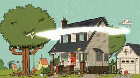 Roof Explosion GIF - LoudHouse LoudHouseGifs Nickelodeon - Discover & Share GIFs House Cartoon, Bg Design, Cartoon House, Loud House Characters, The Loud House, Watch Cartoons, Space Invaders, Loud House, Cartoon Background