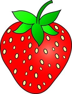 Strawberry Crafts, Strawberry Clipart, Strawberry Drawing, Fruit Clipart, Clover Tattoos, Fruit Coloring Pages, Fruits Drawing, Crochet Towel, Fruit Painting