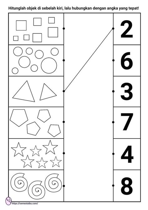 Download Latihan Soal Anak Tk Pdf - Guru Ilmu Sosial | Lembar kerja, Belajar menghitung, Belajar Preschool Counting Worksheets, Counting Worksheet, Shapes Drawing, Body Parts Preschool, Alphabet Writing Practice, Homeschool Preschool Activities, Counting Worksheets, Kids Worksheets Preschool, Kindergarden Activities