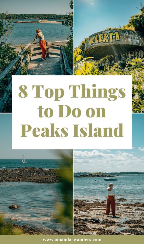 8 Fun Things to Do on Peaks Island in Maine • Amanda Wanders Northeast Road Trip, Maine Islands, Fall Destinations, Welcome To My Group, Peaks Island Maine, Peaks Island, Fall Vacation, Maine Vacation, Fall Vacations