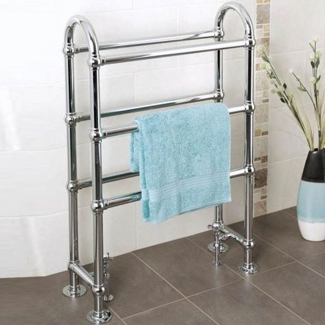 Apollo Ravenna CH Traditional Towel Rail Bathroom Radiator, Bathroom Radiators, Balcony Railing Design, Towel Radiator, Bath Shower Mixer Taps, Classic Bathroom, Bathroom Mirror Cabinet, Towel Warmer, Heated Towel Rail