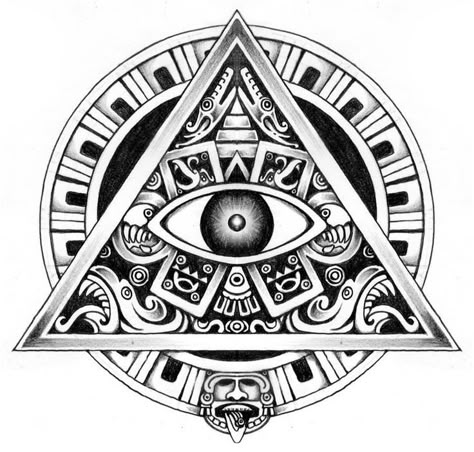 Aztec Eye of Providence - Third Eye Aztec Eye, Seeing Eye, All Seeing Eye, Eye Tattoo, All Seeing