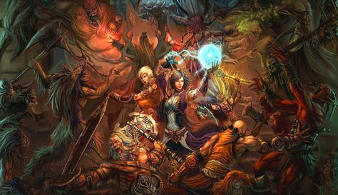 Diablo Characters, Blizzard Diablo, Diablo Game, Video Game Posters, Arte Cyberpunk, Pc Games, Character Wallpaper, Graphic Artwork, Video Game Art