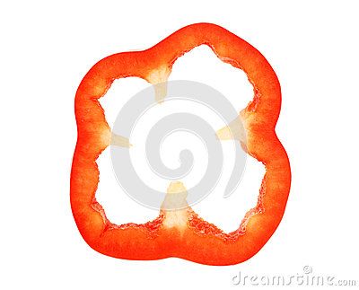 Pepper Slice Tech Projects, Design Tech, Red Bell Pepper, Bell Pepper, Tech Design, Stuffed Bell Peppers, White Background, Royalty Free Stock Photos, Stock Images