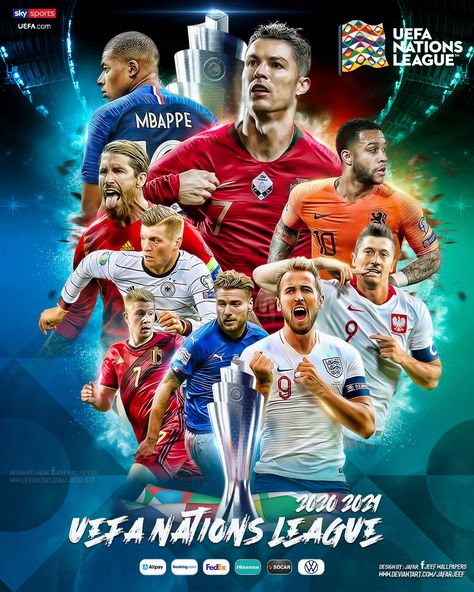 Messi Vs Ronaldo, Uefa Nations League, Sports Design Ideas, Birthday Party Games For Kids, Messi Vs, England Football Team, Football Illustration, Club World Cup, Sports Design Inspiration