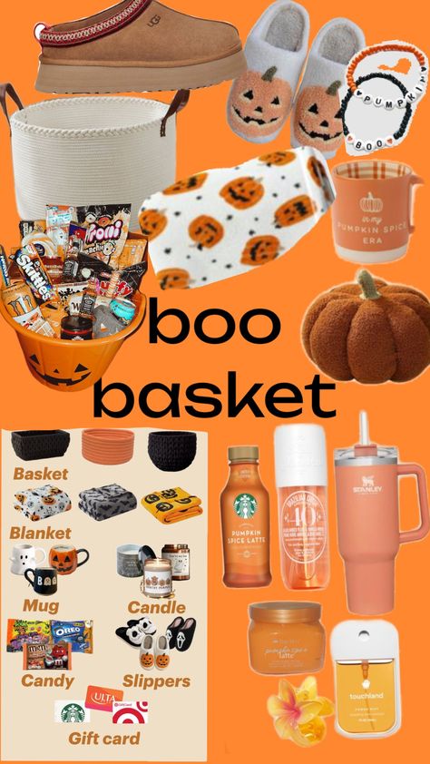 boo basket ideas Gender Neutral Boo Basket, Boo Basket Under $20, Boo Basket Ideas, Boo Baskets, Boo Basket, Basket Ideas, Pumpkin Spice Latte, Christmas List, Pumpkin Spice