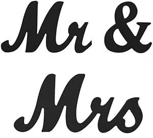 Mr and Mrs Sign Wedding Sweetheart Table Decorations,Mr and Mrs Letters Decorative Letters for Wedding Photo Props Party Banner Decoration，Wedding Shower Gift (Black) Sweetheart Table Decorations, Wedding Sweetheart Table Decor, Wedding Sweetheart Table, Mr And Mrs Sign, Cupcake Table, Mister And Misses, Sweetheart Table Decor, Sweetheart Table Wedding, Wedding Photo Props